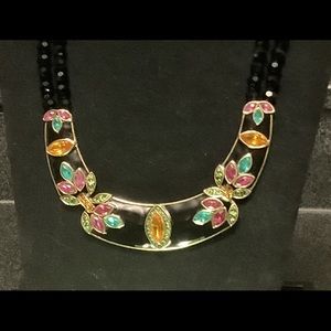 Heidi Daus Enamelled Hinged Collar Necklace